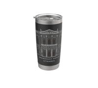 Estambul, Palacio de Dolmabaçe, dibujo a mano, Turquía Vaso térmico de acero inoxidable de doble pared