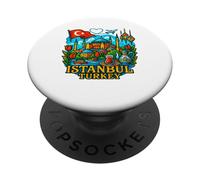Estambul Turquía Santa Sofía Gran Mezquita Atracción Turística PopSockets PopGrip Adhesivo
