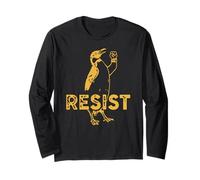 Estamos con pingüinos - RESIST Pinguin - Linda protesta Manga Larga