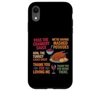 Estamos Haciendo puré de Papas Que Pase la Salsa de arándanos Carcasa para iPhone XR