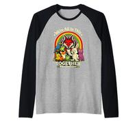 Estamos Todos En Esto Juntos como Rehenes Divertido Animal Retro Camiseta Manga Raglan