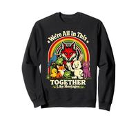 Estamos Todos En Esto Juntos como Rehenes Divertido Animal Retro Sudadera