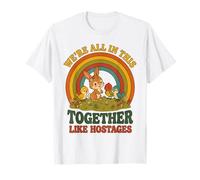 Estamos Todos Juntos como rehenes Bunny Birds Retro 1 Camiseta