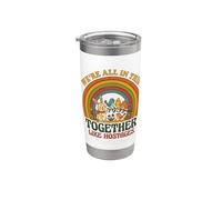 Estamos todos juntos como rehenes Bunny Birds Retro 3 Vaso térmico de acero inoxidable de doble pared