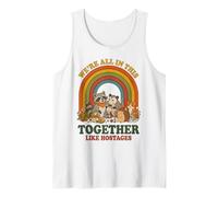 Estamos Todos Juntos como rehenes Funny Animal Retro 1 Camiseta sin Mangas