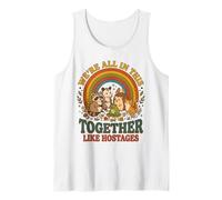 Estamos Todos Juntos como rehenes Funny Animal Retro 2 Camiseta sin Mangas