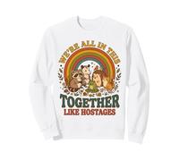 Estamos Todos Juntos como rehenes Funny Animal Retro 2 Sudadera