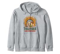 Estamos Todos Juntos como rehenes Funny Animal Retro 2 Sudadera con Capucha