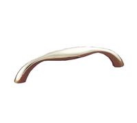 ESTAMP Tirador Melas LA 96 mm - Tirador para muebles ancho 112 mm - elegante tirador de arco - Tirador para cajón, zinc fundido a presión efecto acero inoxidable