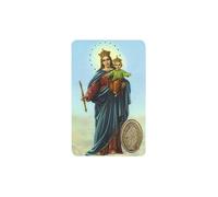 Estampa Virgen Maria Auxiliadora con Medalla, Religion/Religious Card