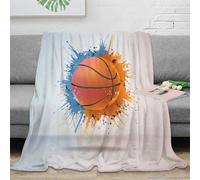 estampado 3D basketball-splash-arte manta para todas las estaciones microfibra ropa de cama suave vibrant-street manta versátil anti-bolitas para jóvenes en cada estación 50x60inch(127x152cm)