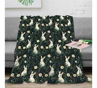 estampado 3D garden scene manta para aire acondicionado microfibra ropa de cama ligera Whimsical floral plaid para verano transpirable para estudiantes en habitación climatizada 60x80inch(150x200cm)