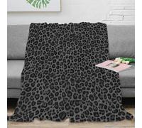 estampado 3D LeopardPattern manta para aire acondicionado ropa de cama ligera ModernAnimalPrint plaid para verano transpirable para estudiantes en habitación climatizada 70×80inch(180x200cm)