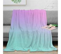 estampado 3D Pastel gradient manta para todas las estaciones microfibra ropa de cama versátil Suave color blend 1 frazada suave anti-bolitas no desprende pelusa para todo el año 60x80inch(150x200cm)