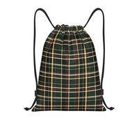 Estampado Abstracto De Cuadros Verdes Mujer Hombre Bolsa De Gimnasio Plegable Bolsa De Deporte Con Cordón Mochilas Deportiva Para Baloncesto Senderismo Playa