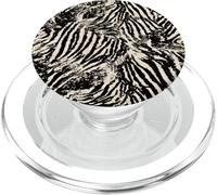 estampado abstracto maximalista de cebra con estampado animal de cebra PopSockets PopGrip para MagSafe