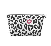 Estampado Animal con Forma De Beso, Bolsa de artículos de tocador Bolsa de Maquillaje Bolsa de cosméticos Bolsa de artículos de tocador de Viaje portátil