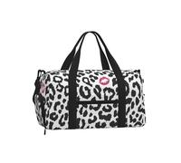 Estampado Animal con Forma de Beso,Bolso Deportivo Bandolera de Mano, Bolsa de Deporte, Bolsa de Viaje de Gran Capacidad para Mujeres y Hombres.