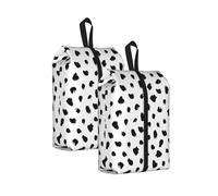 Estampado Animal dálmata pictórico， Bolsas de Viaje para Zapatos (Paquete de 2), Bolsas Impermeables para Guardar Zapatos, Organizador de Zapatos para Viajes y hogar.