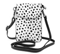 Estampado animal dálmata pictórico,Bolsos para celular para mujer, bolsos pequeños cruzados - Cartera para celular de cuero sintético con ranuras para tarjetas de crédito