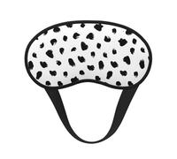 Estampado animal dálmata pictórico, Cubiertas oculares completas, antifaces para dormir que bloquean la luz, orejeras opacas para dormir