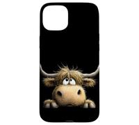 Estampado Animal de Vaca de Las Tierras Altas 'Boris' Carcasa para iPhone 15 Plus