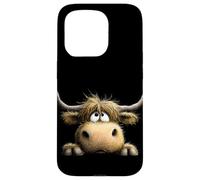 Estampado Animal de Vaca de Las Tierras Altas 'Boris' Carcasa para iPhone 15 Pro