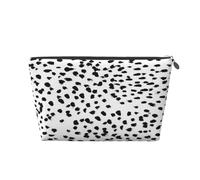 Estampado Animal en Blanco y Negro con Lunares dálmatas, Bolsa de artículos de tocador Bolsa de Maquillaje Bolsa de cosméticos Bolsa de artículos de tocador de Viaje portátil
