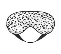 Estampado animal en blanco y negro con lunares dálmatas, Cubreojos completos Antifaz bloqueador de luz Antifaz para dormir Antifaz suave con los ojos vendados Noche