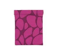 Estampado Animal Jirafa Rosa, Squeeze Top Wallet Bolsa de Almacenamiento para Mujer Monedero pequeño Bolsa de Cambio