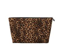 Estampado Animal Leopardo marrón, Bolsa de artículos de tocador Bolsa de Maquillaje Bolsa de cosméticos Bolsa de artículos de tocador de Viaje portátil
