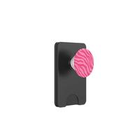 Estampado Animal Zebra Lindo Rosa Rayas Estética Y2K PopSockets PopWallet para MagSafe