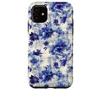 Estampado Atemporal de Flores Azules de inspiración Antigua Carcasa para iPhone 11