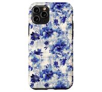 Estampado Atemporal de Flores Azules de inspiración Antigua Carcasa para iPhone 11 Pro