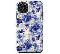 Estampado Atemporal de Flores Azules de inspiración Antigua Carcasa para iPhone 11 Pro MAX