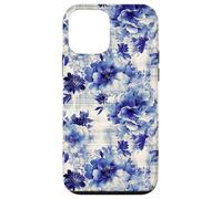 Estampado Atemporal de Flores Azules de inspiración Antigua Carcasa para iPhone 12 Mini