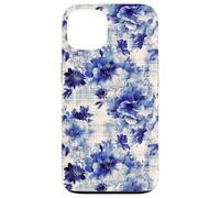 Estampado Atemporal de Flores Azules de inspiración Antigua Carcasa para iPhone 13
