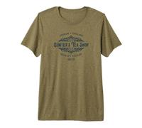 Estampado Azul Marino de Gunter's Tea Shop Berkley Square, Londres, Inglaterra Camiseta Premium