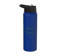 Estampado azul marino de Gunter's Tea Shop Berkley Square, Londres, Inglaterra Stainless Steel Insulated Water Bottle