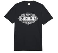Estampado Blanco Adornado con Abeja del Manchester North England Comfort Colors Adult Heavyweight T-Shirt