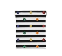 Estampado Blanco y Negro de Rayas de Lunares arcoíris, Squeeze Top Wallet Bolsa de Almacenamiento para Mujer Monedero pequeño Bolsa de Cambio
