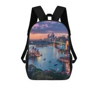 Estampado Bolsa De Viaje Australia Puente De Sídney Paisaje Urbano Horizonte Bolso Mochilas Multiusos Mochila De Viaje para Trabajo, Mujeres, Hombres, 42X32X14Cm