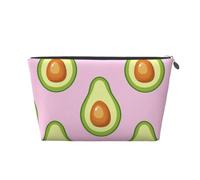Estampado De Aguacate Rosa, Bolsa de artículos de tocador Bolsa de Maquillaje Bolsa de cosméticos Bolsa de artículos de tocador de Viaje portátil