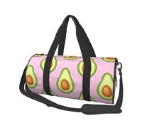 Estampado De Aguacate Rosa, Bolsa de Viaje de Gran Capacidad, Bolso Redondo, Bolsa de Viaje Deportiva, Bolsa de Mano, Bolsa de Fitness