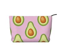 Estampado de Aguacate Rosa,Neceser de Pana, Neceser de Maquillaje portátil, Neceser de Viaje