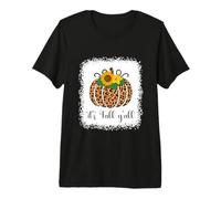 Estampado de Calabaza y Leopardo, Acción de Gracias, Halloween, It's Fall Y'all Camiseta Premium