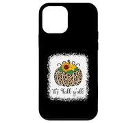 Estampado de Calabaza y Leopardo, Acción de Gracias, Halloween, It's Fall Y'all Carcasa para iPhone 12 Mini