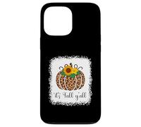 Estampado de Calabaza y Leopardo, Acción de Gracias, Halloween, It's Fall Y'all Carcasa para iPhone 13 Pro MAX