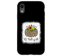 Estampado de Calabaza y Leopardo, Acción de Gracias, Halloween, It's Fall Y'all Carcasa para iPhone XR