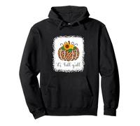Estampado de Calabaza y Leopardo, Acción de Gracias, Halloween, It's Fall Y'all Sudadera con Capucha
